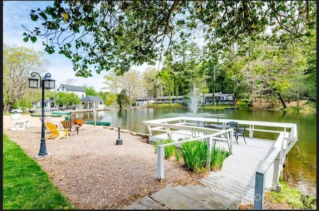 view of property's community featuring a water view