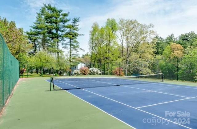 view of tennis court