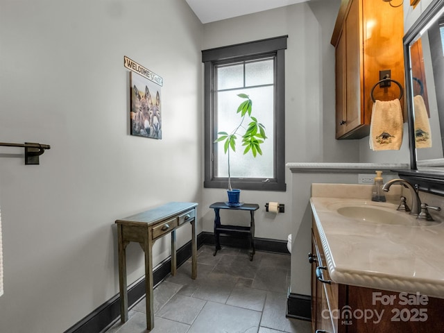 bathroom featuring vanity