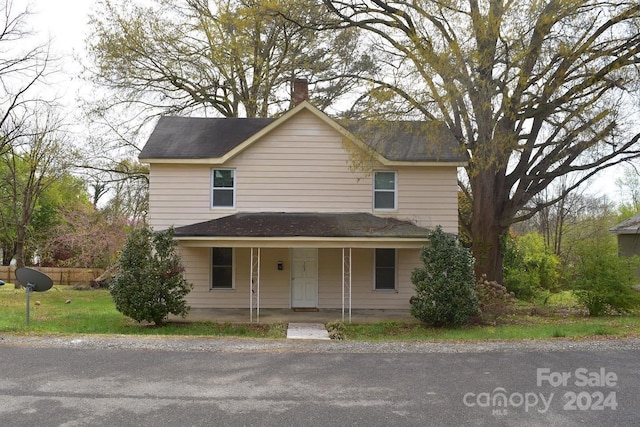 view of front facade with a porch