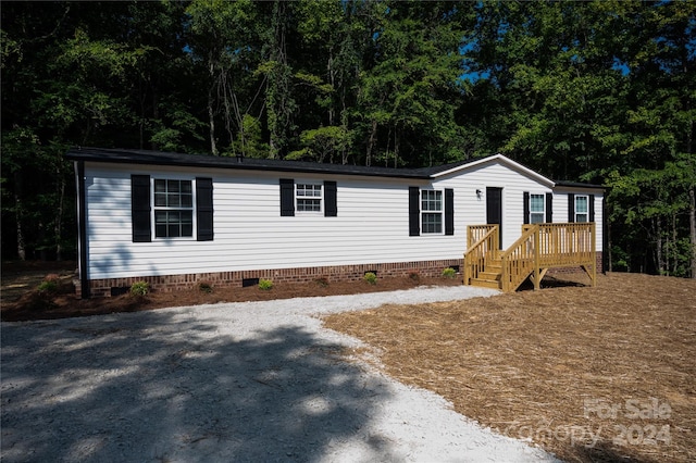 view of manufactured / mobile home