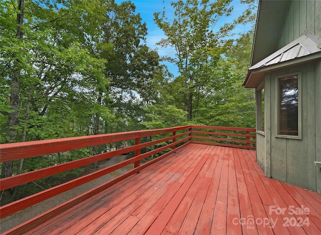 view of wooden terrace