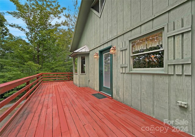 view of wooden terrace