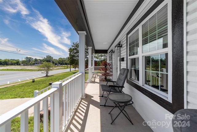 balcony with a porch