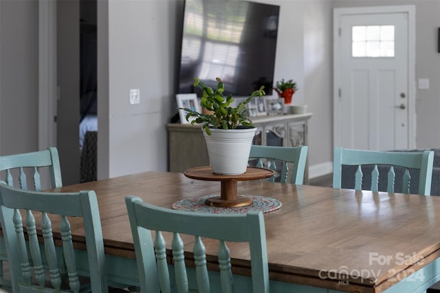 view of dining area