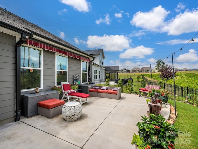 view of patio / terrace with outdoor lounge area