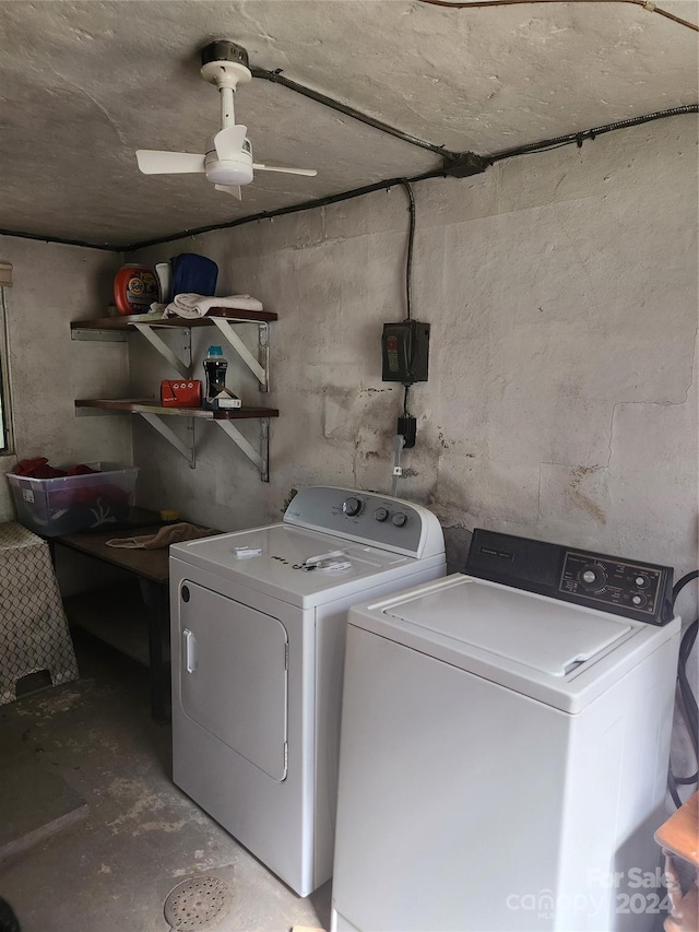 laundry room with washer and dryer