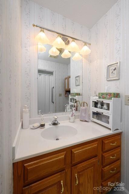 bathroom featuring vanity