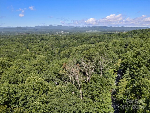 aerial view featuring a mountain view