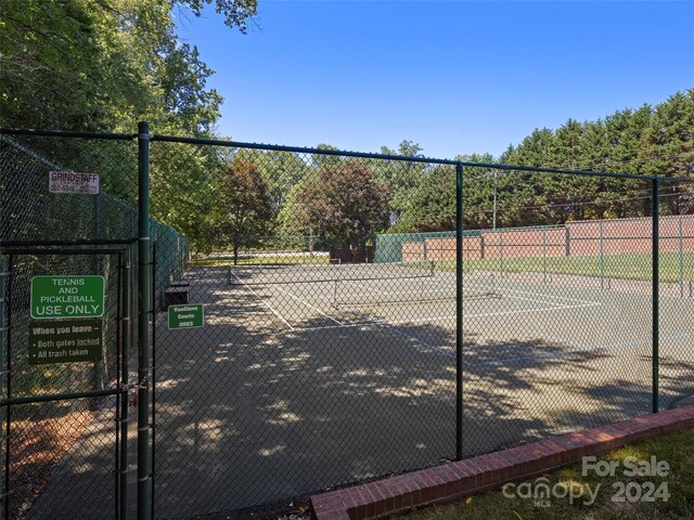 view of tennis court