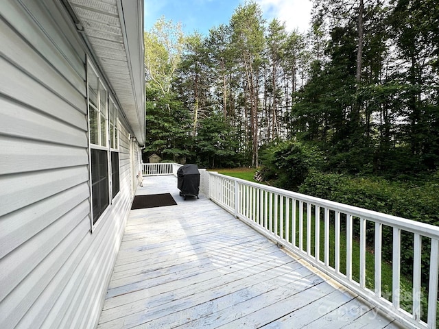 view of wooden terrace