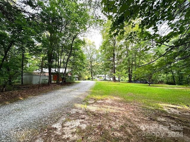 view of road