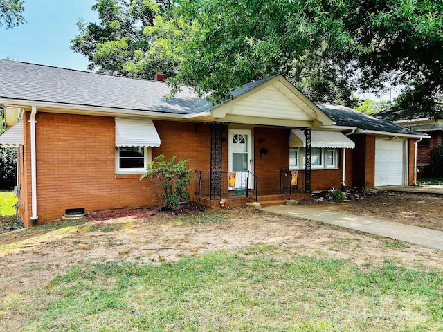 ranch-style house with a garage