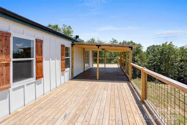 view of wooden terrace