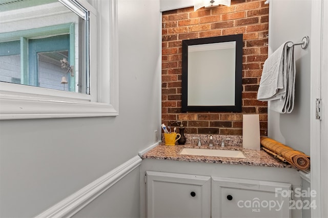 bathroom with vanity