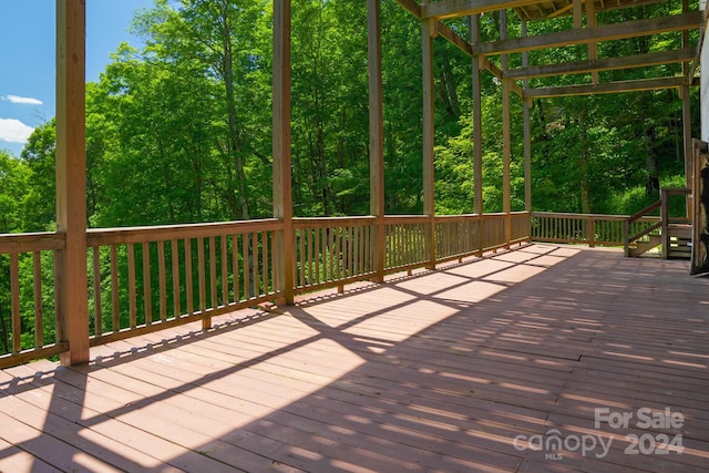 view of wooden terrace