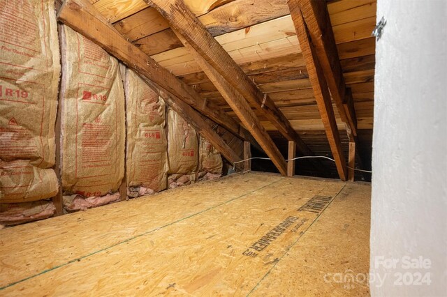 view of attic