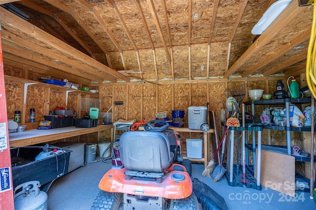 view of storage room