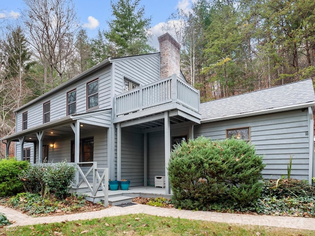 view of front of property