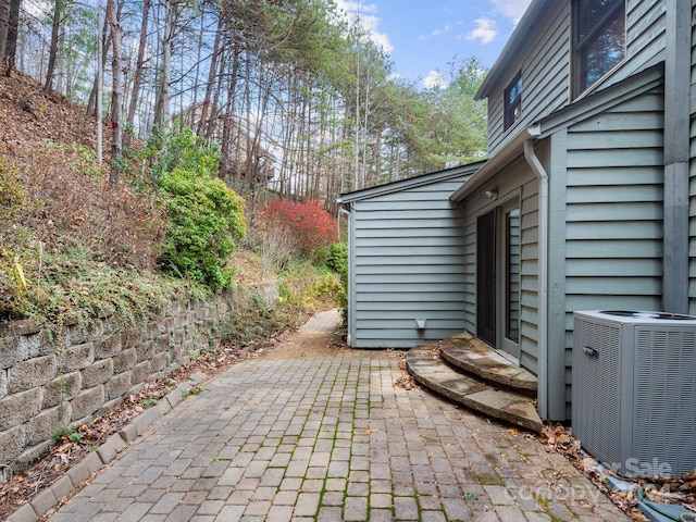 view of patio featuring cooling unit