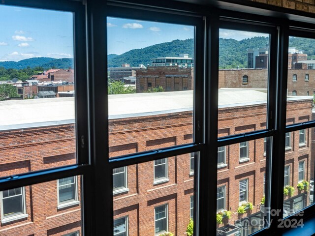 room details with a mountain view