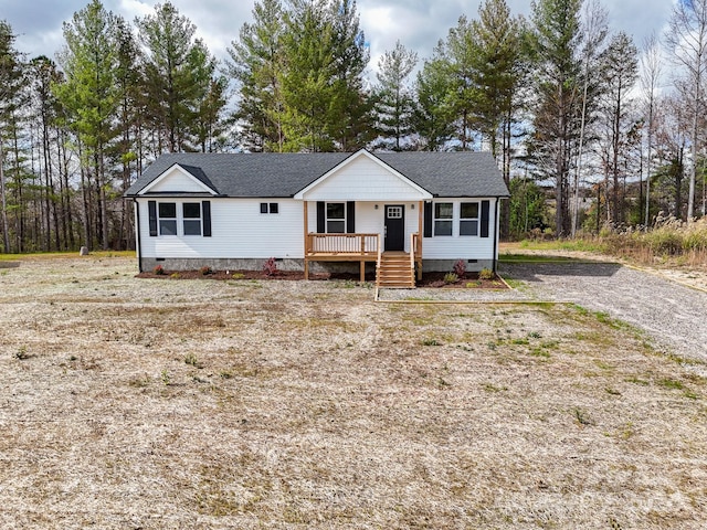 view of front of property