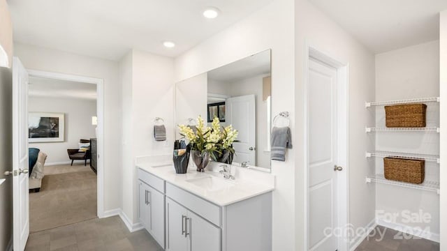 bathroom with vanity