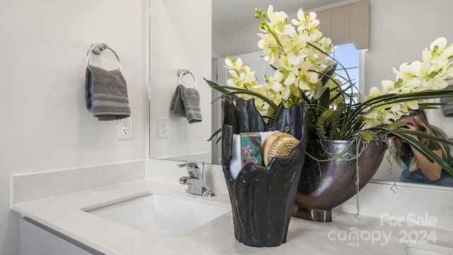 bathroom with vanity