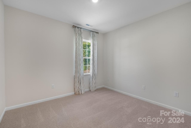 view of carpeted empty room