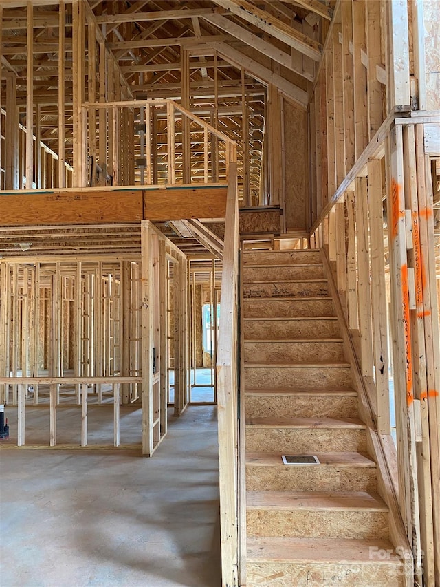 miscellaneous room with stairs