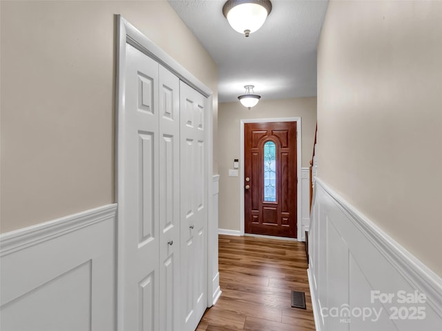 entryway featuring light hardwood / wood-style floors