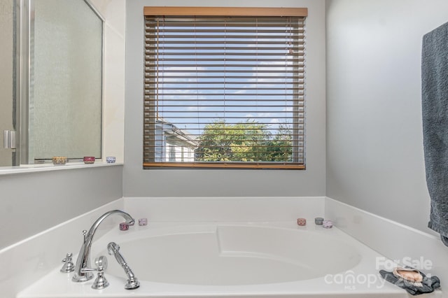 bathroom featuring a bathtub