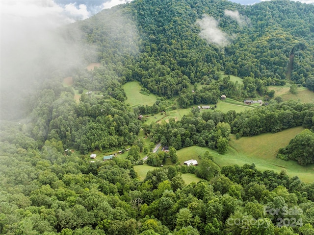 drone / aerial view with a view of trees