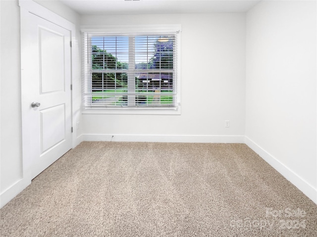 view of carpeted empty room