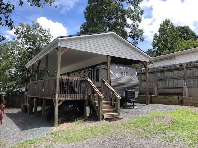 view of back of property