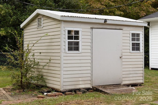 view of outdoor structure