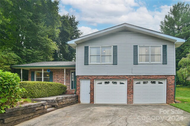 tri-level home featuring a garage