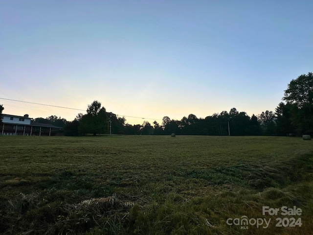 nature at dusk with a rural view