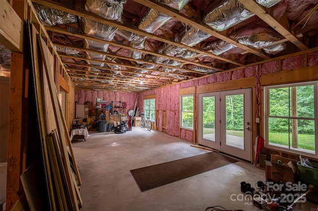 misc room featuring concrete flooring