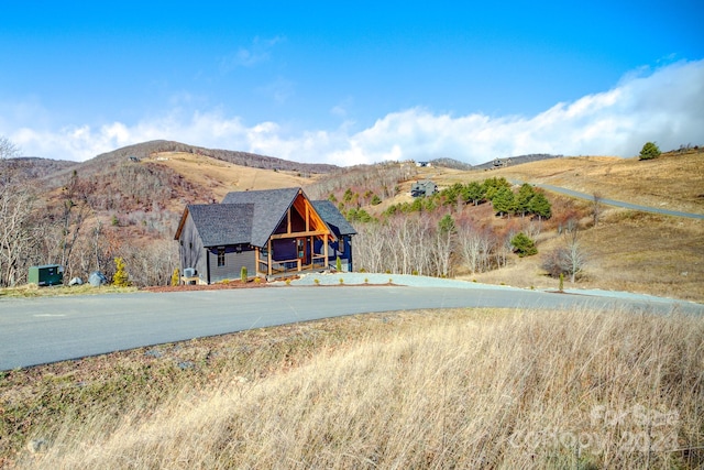 property view of water with a mountain view