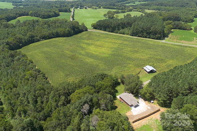 bird's eye view featuring a rural view