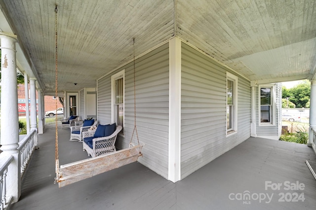 view of patio / terrace featuring a porch