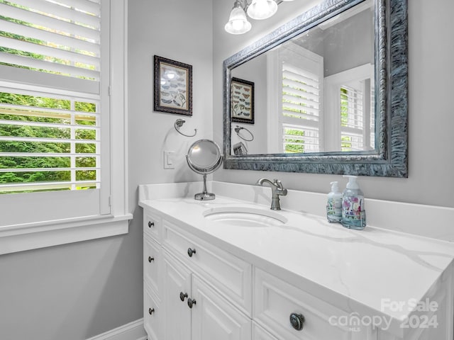 bathroom with vanity