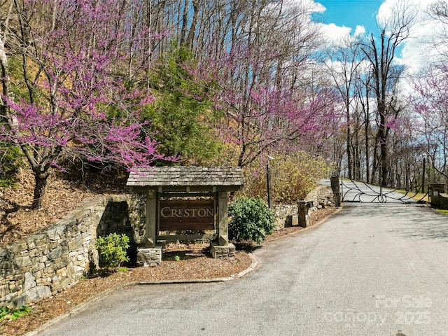 view of street with a gate