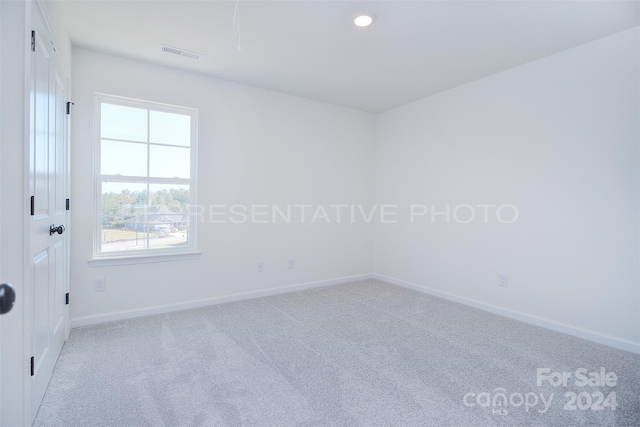 empty room featuring light carpet and a healthy amount of sunlight