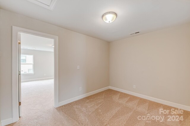 view of carpeted empty room