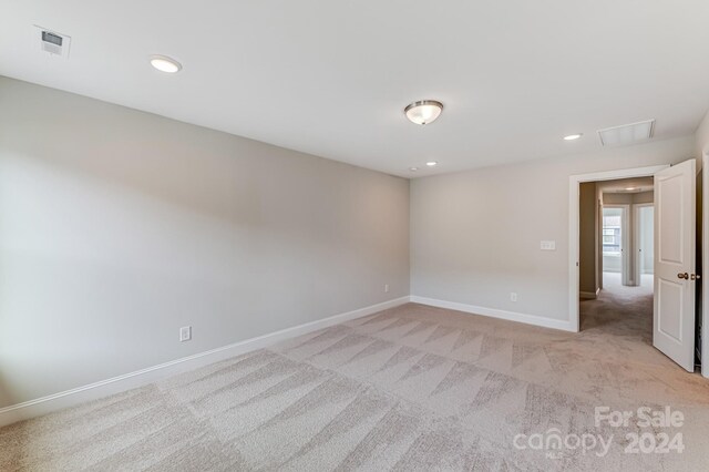 view of carpeted empty room