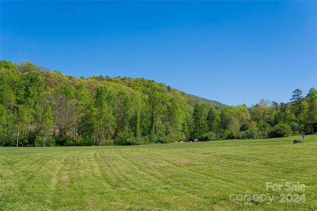 property view of mountains with a rural view