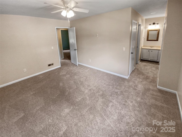 6003 Heath Valley Rd, Charlotte, NC 28210 - unfurnished bedroom with carpet, baseboards, and ensuite bathroom