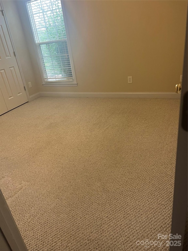 unfurnished room featuring carpet flooring